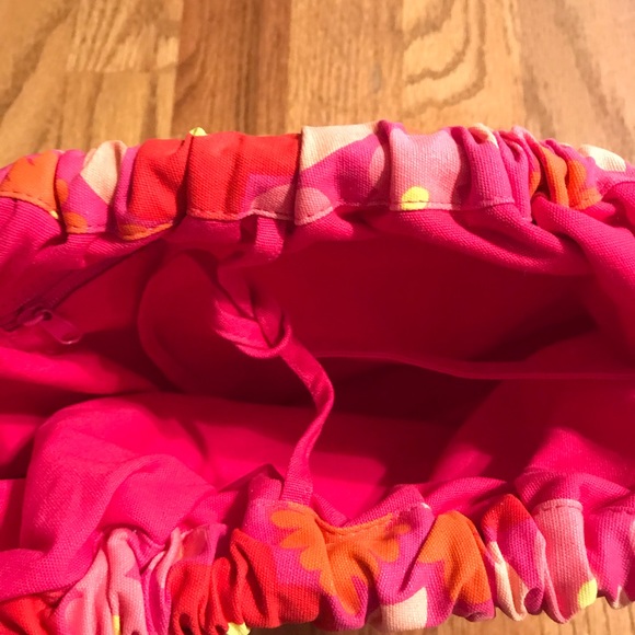 🌸EUC Pink & Orange Floral Purse🌸 - Picture 9 of 10